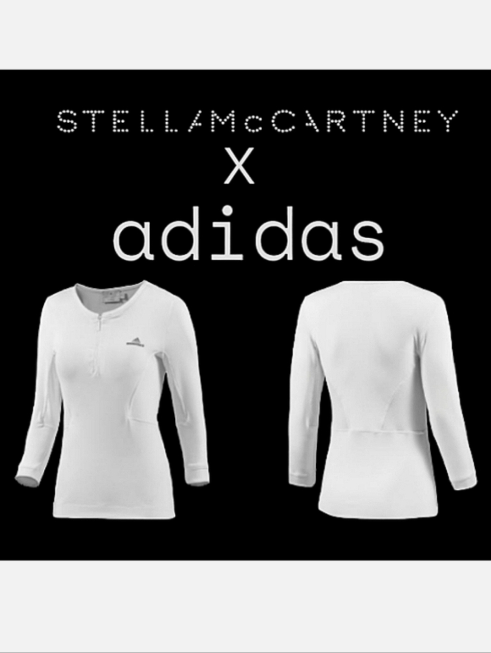 Adidas X Stella McCartney Wimbledon ¼-Zip Top White Limited Edition Sm
